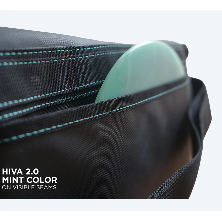 Kastaplast Hiva Messenger Bag 2.0 Mint colour on visible seams
